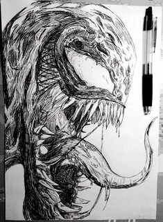 Venom Drawings Zhc - Tabemono Wallpaper