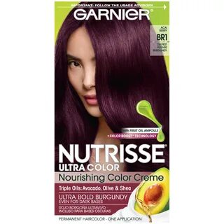 Garnier Nutrisse Ultra Nourishing Hair Color Creme, BR1 Deep