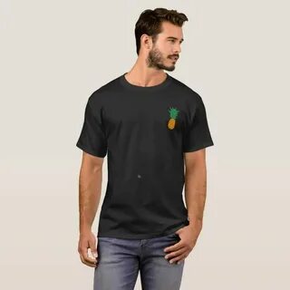 Pineapple Pocket Patch T-Shirt for Men and Women Zazzle.com 