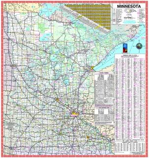 Minnesota road Map Highway map, Map, Detailed map