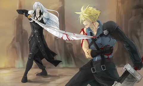 Sephiroth Vs. Cloud Final fantasy art, Final fantasy cloud, 