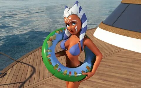 Ahsoka with rubber ring Merry Chrictmas for everyboby! 4k . 