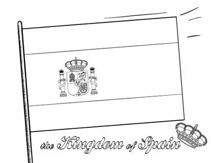 Free Spanish Flag Coloring Page Flag coloring pages, Colorin