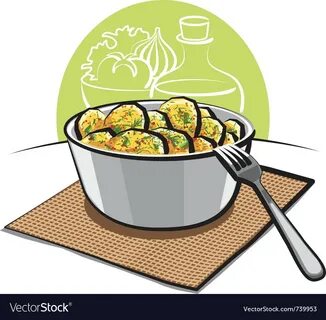 Potato salad with parsley and dill Royalty Free Vector Image