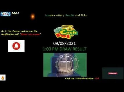 CashPot 1:00 pm draw for August 9, 2021 - YouTube