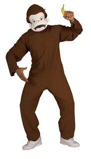 Adult Curious George Costume - CostumePub.com