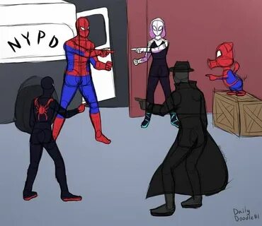 Spider-Man: Into the Spider-Verse Marvel jokes, Spiderman me