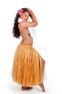 Hawaii Hula Dancer with Coconut Stock Image - Image of hula,