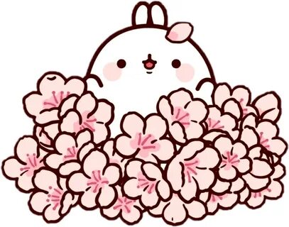 molang cute blossomtree freetoedit sticker by @lixialixia