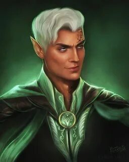 Pin on Elf/Drow/Half-Elf - Male PC/NPC Portraits Throne of g