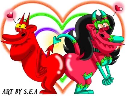 Cow And Chicken-devilish Butt Love By Skunkynoid - Cow And C