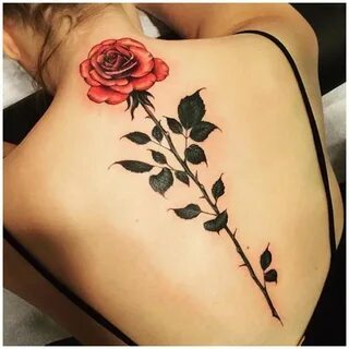 Значение тату роза 🌹 в зависимости от расположения на теле