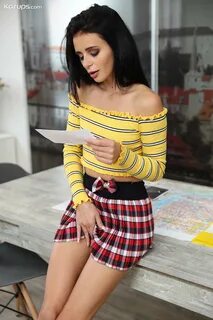 Kate Rich Masturbates in Plaid Skirt Coed Cherry