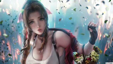 Aerith Gainsborough (Fantasy Art) : Final Fantasy VII Remake