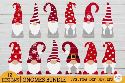 Christmas gnomes bundle,Scandi gnome in SVG,PNG,DXF,PDF,EPS 