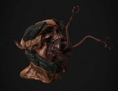 Flood Infected head/helmet for Halo 2 Anniversary, David Sal