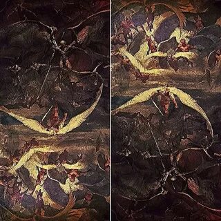 Angels And Demons Painting From Batman Vs Superman - Paintin