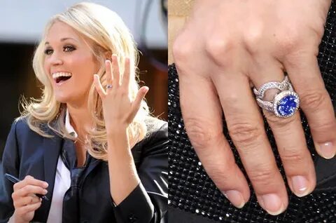 carrie-underwood-engagement-ring-blue-sapphire - The Natural