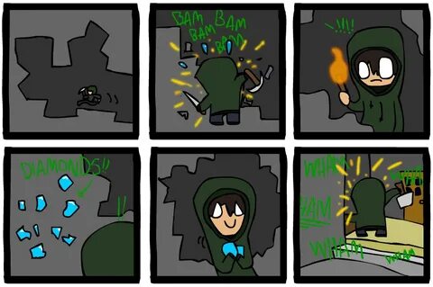 Minecraft Comic 1 by Hraugur on deviantART Minecraft comics,