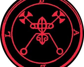 Seal of Beleth Vinyl Sticker Decal Full Color Goetia Etsy