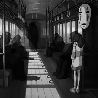 Black and white spirited away GIF - Find on GIFER