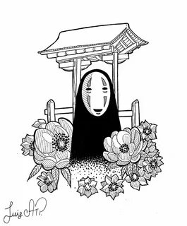 Sin cara - Ghibli - el viaje de chihiro dibujo drawing A via