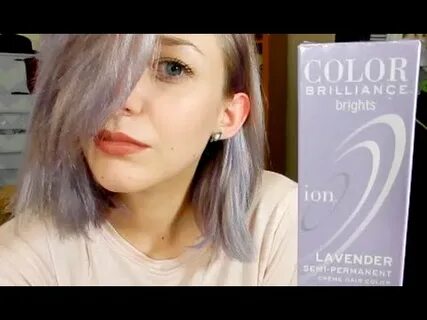 SMOKY LAVENDER HAIR: ION COLOR BRILLIANCE - YouTube