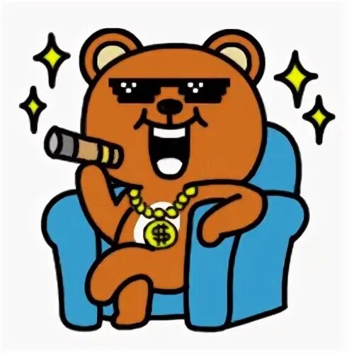 Cool Bear Emoji Cartoon Emoticon Sticker GIF Gfycat