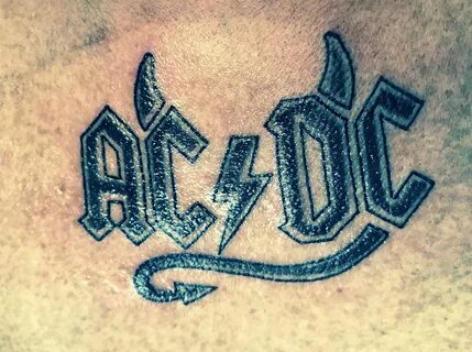 AC/DC Tatoo Acdc tattoo, Rock tattoo, Band tattoo