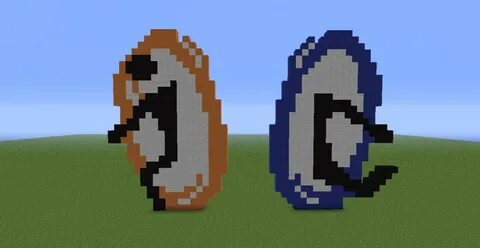 Portal Logo Pixel Art Minecraft Project All in one Photos