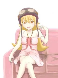 Safebooru - bakemonogatari bare shoulders blonde hair crosse