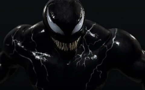 Скачать обои улыбка, зубастый, Веном, Venom, симбиот, раздел