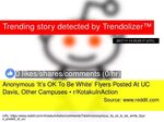 Anonymous 'It’s OK To Be White' Flyers Posted At UC Davis, O