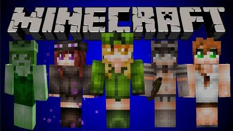 Minecraft PL Mody- Human mobs - Dziewczynki! - YouTube