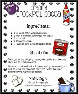 crockpot hot cocoa Crockpot hot chocolate, Polar express par