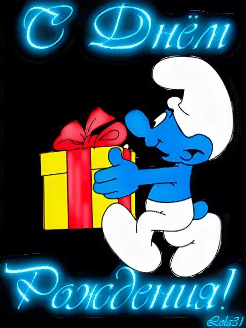 The Smurfs (happy birthday) - animated wallpaper for phone -