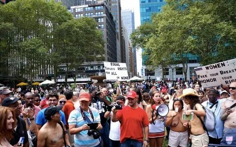 NSFW Photos, Video: Women Bare Breasts For NYC Go Topless Da