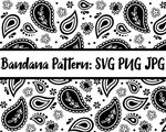 Seamless Bandana Pattern SVG PNG JPG Transparent Etsy Polska