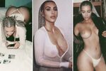 Kim Kardashian goes topless and bares her breasts in series 