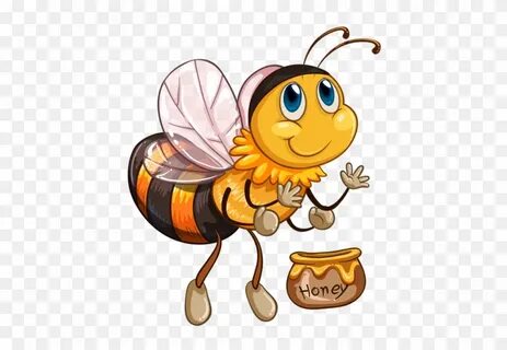 2 - Worker Bees Cartoon - Free Transparent PNG Clipart Image