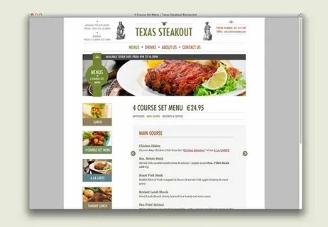 Website Design & Development of TexasSteakout.com on Behance