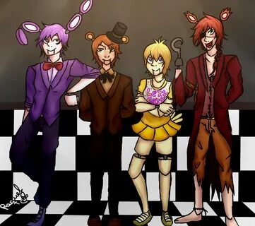 Five nights at Freddy's (Human version) by MarcyRM on Devian