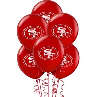 San Francisco 49ers Balloons 6ct Party City
