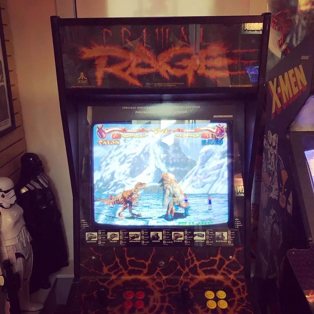 Just got PRIMAL RAGE in the arcade today - it’s set to FREE PLAY for now, s...