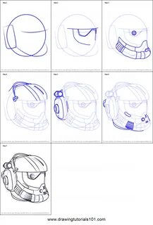 How To Draw A Helmet Step By Step