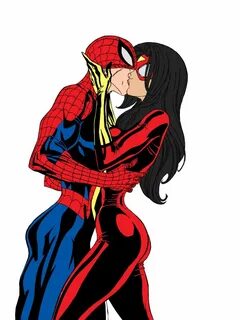 Spider-man & Spider-woman Kiss fan art Spider woman, Marvel 