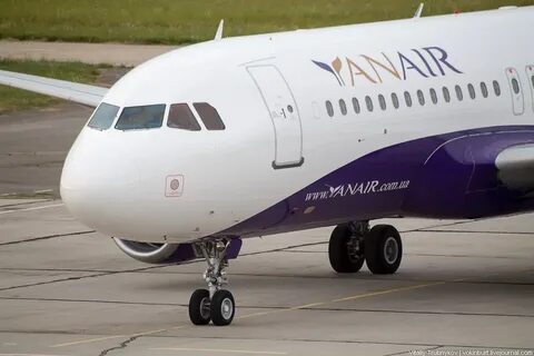 Встреча Airbus A320 авиакомпании YanAir в Виннице: vokinburt