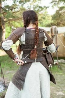 Leather Women's Armor "Shieldmaiden" Medieval clothing, Cost
