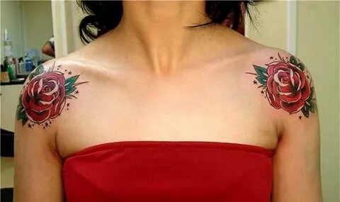 65 Trendy Roses Shoulder Tattoos