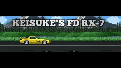 INITIAL D FD RX-7 PIXEL CAR RACER - YouTube